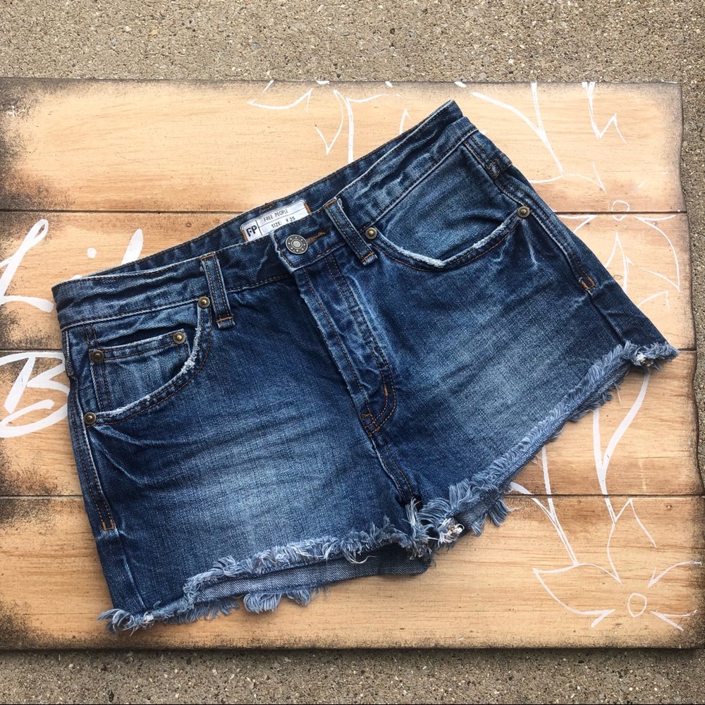 Free People Jean Shorts Size 25